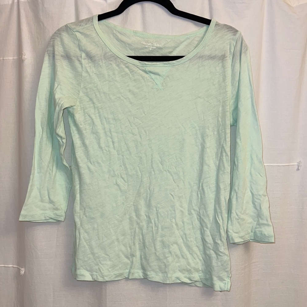 J.Crew Factory Tissue 3/4 length sleeve T Shirt, size M
